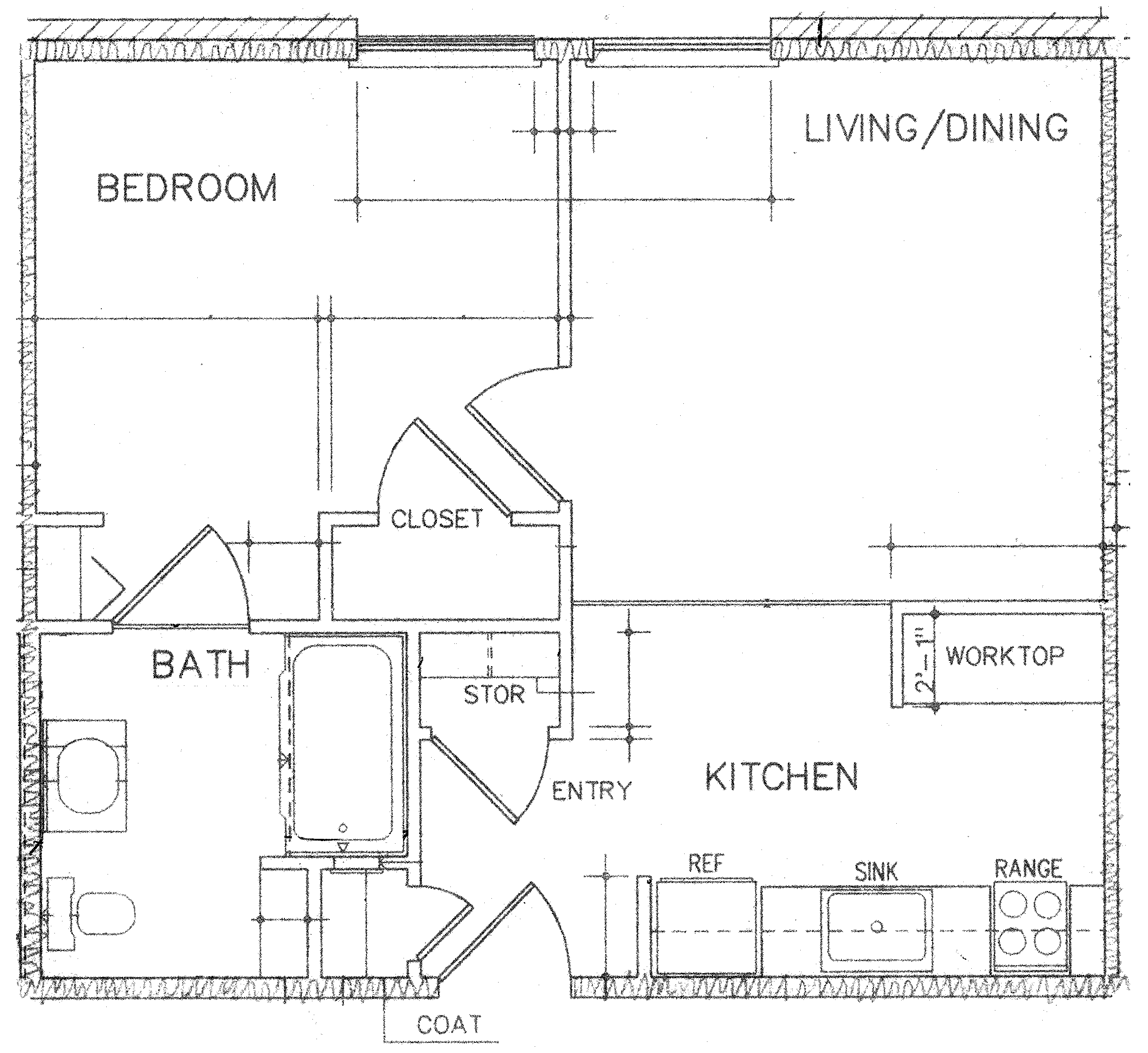 One Bedroom Floor Plan