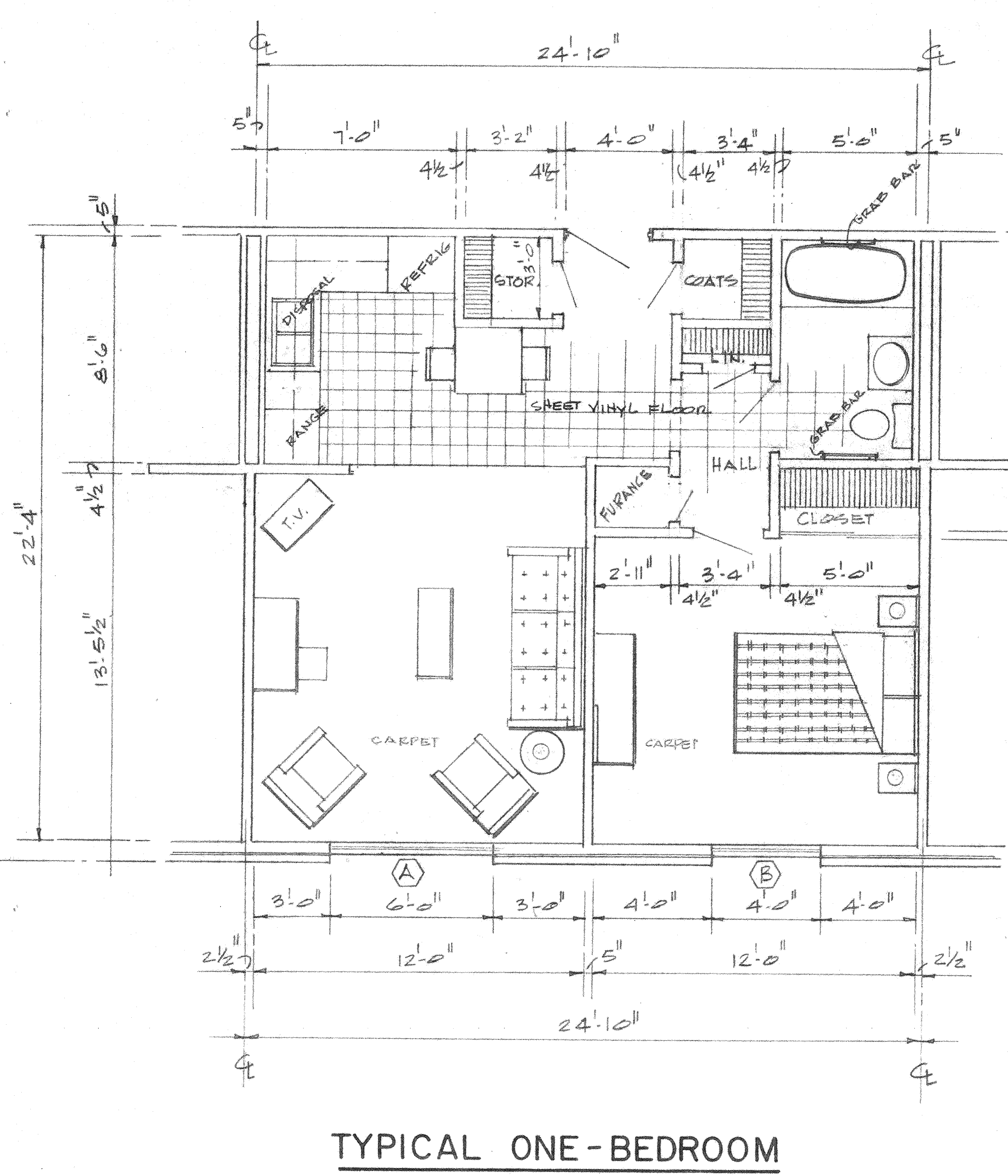 One Bedroom Floor Plan