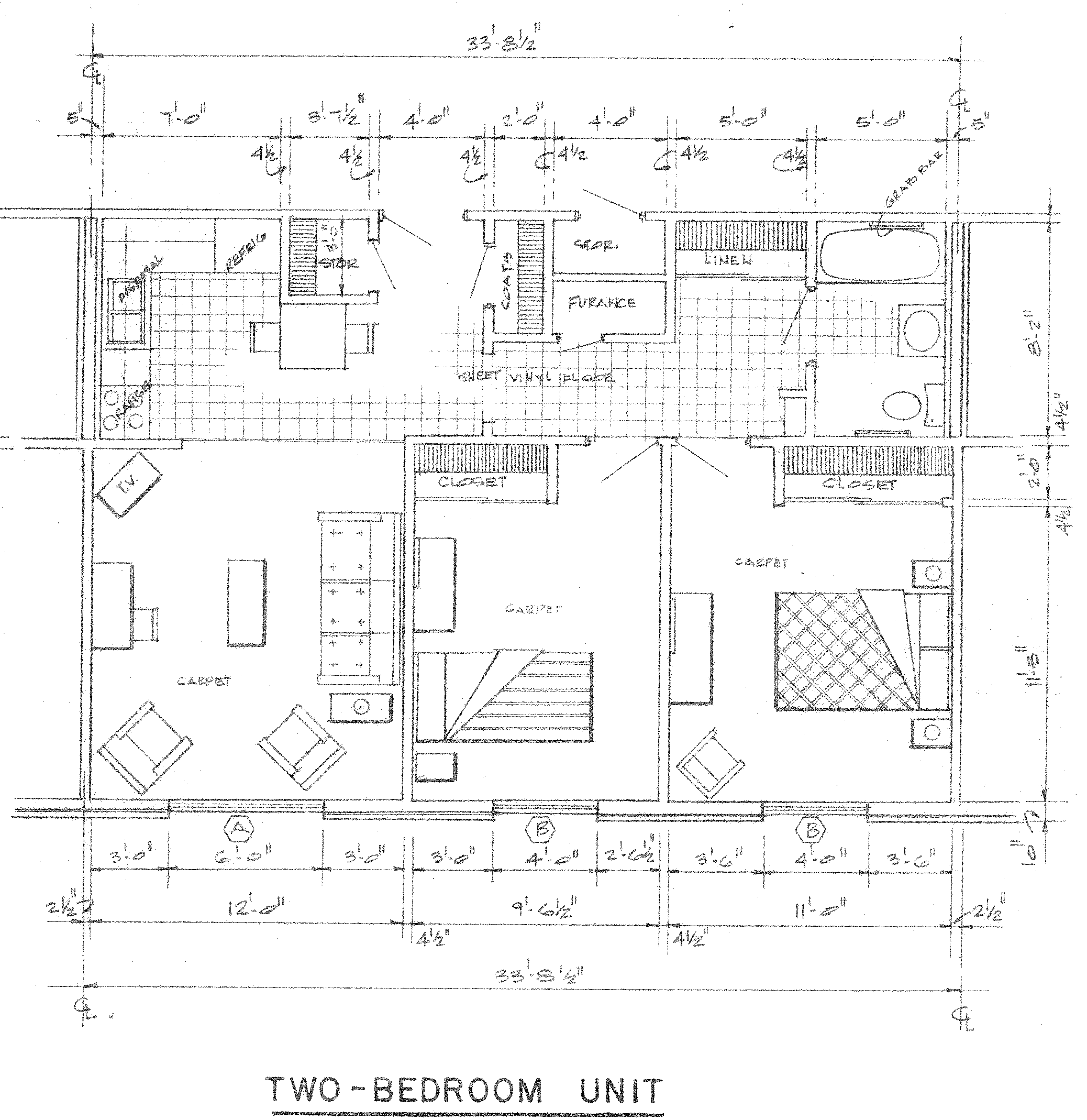 Two Bedroom Floor Plan